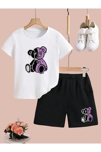 Cevval Set tricou și pantaloni scurți pentru copii