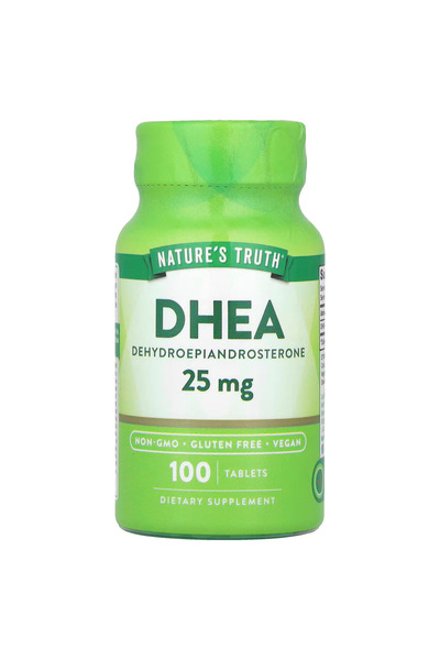 Natures Truth Nature's Truth DHEA 25mg Tablets | 100 Count | Vegan, Non-GMO & Gluten Free Supplement