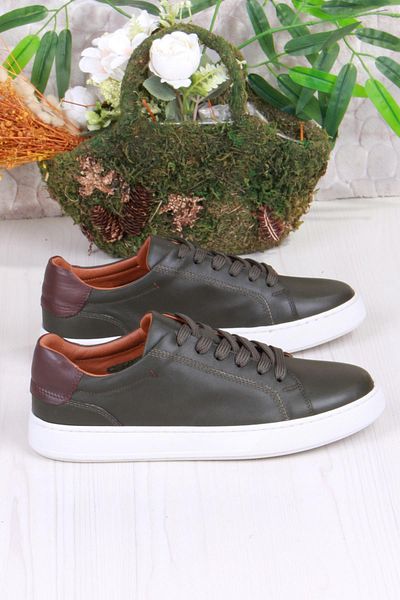 Mehmet Mete 2082 Tkn Comfortable Flexible Genuine Leather Sneaker Men's Shoes