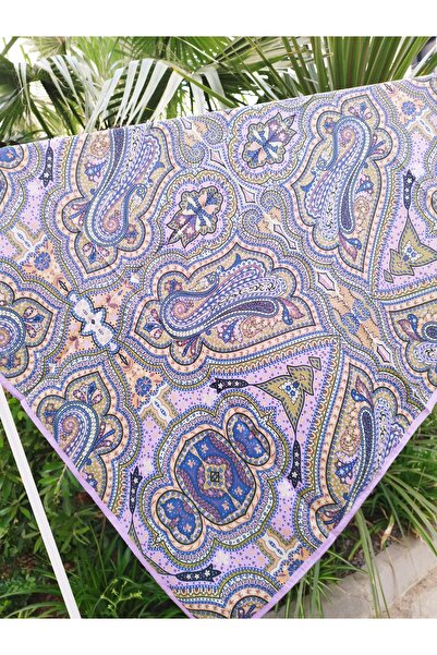 19V69 ITALIA WOOLLY SERİ 94X94 V04 EŞARP MOR