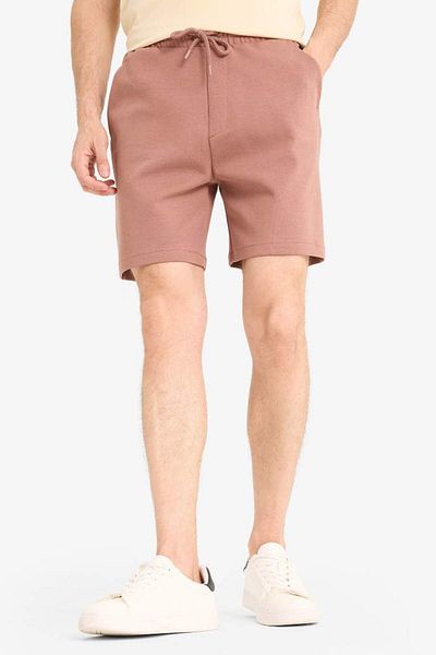 DeFacto New Season Basic Plain Shorts with Lace-Up Waist and Pockets