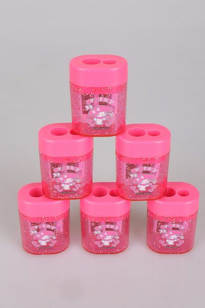 MY MELODY New Season Licensed My Melody with Dekomus "2 Pcs" Double Blade Oval Pencil Sharpener