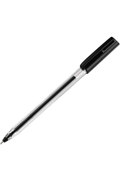 Pensan Ballpen Transparent Triangle Black Pack of 50 2021
