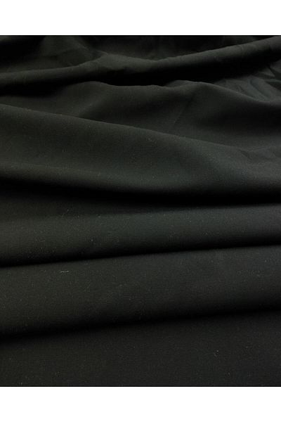 Kumaş Parça Tok Crepe σε μαύρο χρώμα (Πλάτος 130 cm x Μήκος 215 cm)