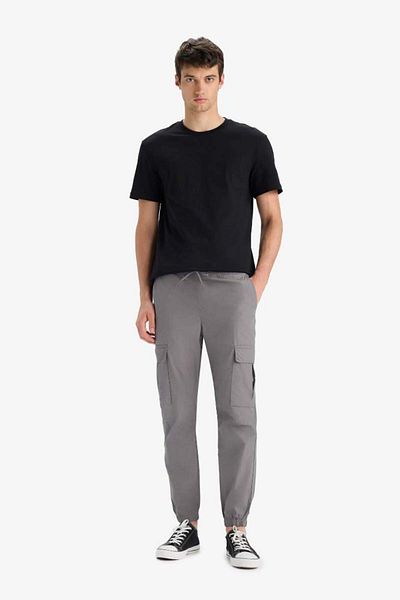 DeFacto New Season 100% Cotton Regular Cargo Pocket Summer Jogger Parachute Trousers