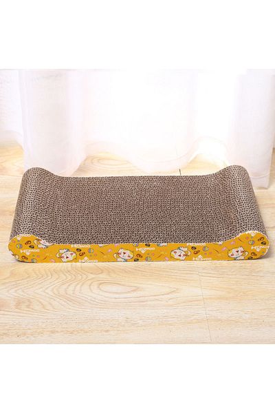 TaoTaoPets Cat Scratching Board with Wave Design, Cardboard Lounger Trim,Premium Cardboard Construction