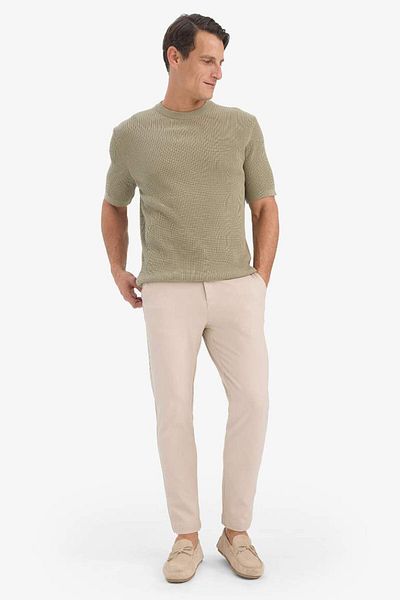 DeFacto New Season 100% Cotton Standard Fit Crew Neck Short Sleeve Knitwear T-Shirt