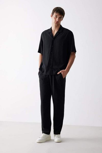 DeFacto New Season Summer Viscose Jogger Pants Regular Fit Regular Cut Linen Blended Straight