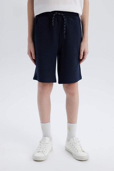 DeFacto New Season Boys' Pique Shorts with Elastic Waist