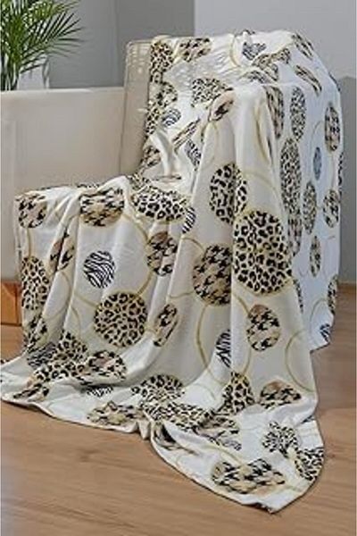 STOREMAX Dotamess Printed Fleece Single Tv Blanket (Leopard)