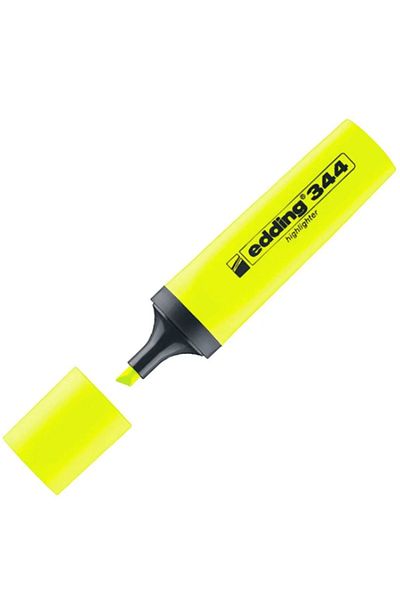 Edding Phosphor Pen 344 Yellow 10 Pack