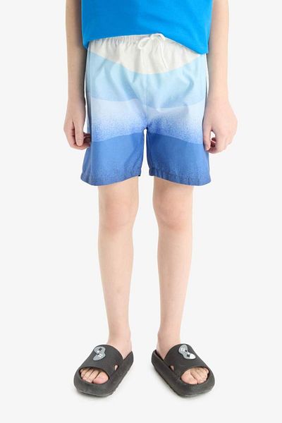 DeFacto New Season Boy's Gradient Printed Swim Shorts