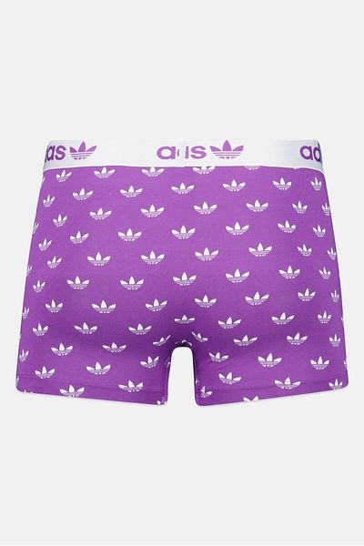 adidas Men 2 Pack Brand Logo Trunks, Multicolor