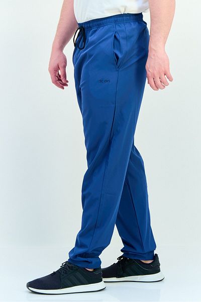 RBX Men Sportswear Fit Brand Logo Training Sweatpants, Ensign Blue