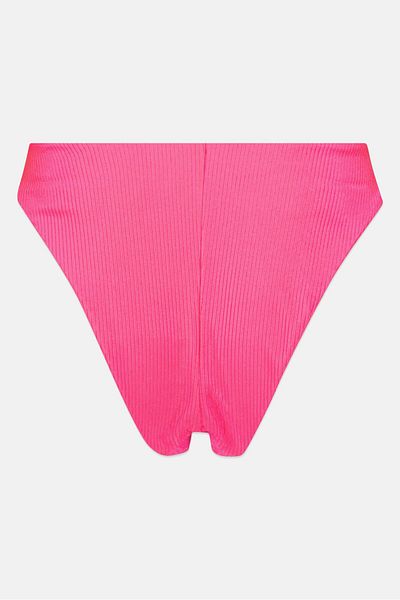 aerie Women Ribbed High Leg Panty, Neo Pink