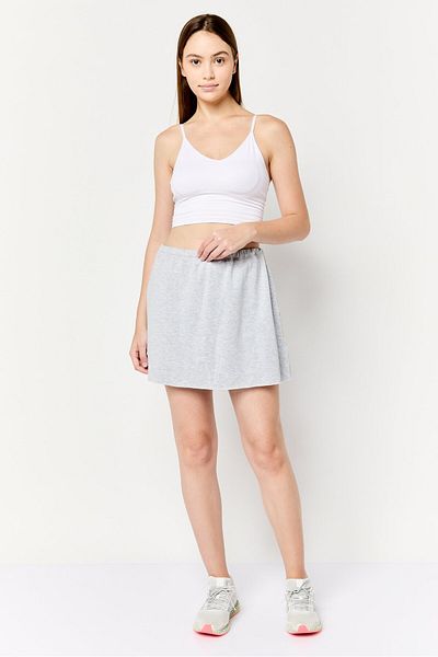 aerie Women Heather Mini Skirt, Grey