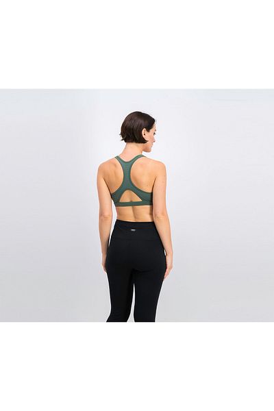 Reebok Sport Workout Ready Racerback Bra, Green