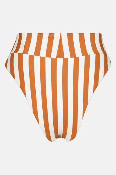 aerie Women Stripe Bikini Bottom, Multicolor