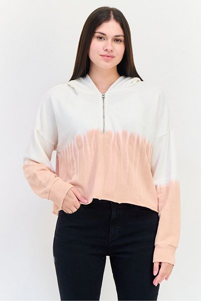 aerie Women Hooded Long Sleeves Two Tone Hoodie, Multicolor