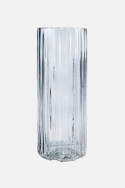 Muy Mucho Glass Flower Vase, Transparent