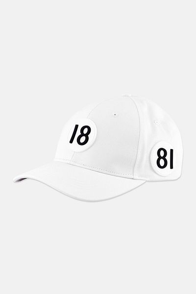 Cerruti 1881 Men Brand Logo Adjustable Closure Cap, White