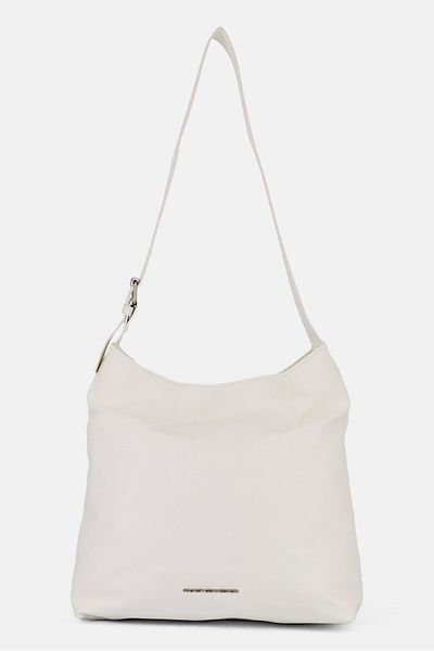 French Connection Women Hardware Logo Shoulder Bag, White