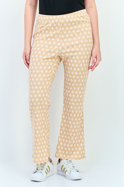 aerie Women Allover Print Flare Pants, Multicolor