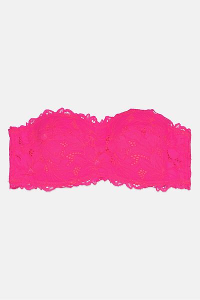 aerie Women Lightly Padded Textured Bra, Fuchsia