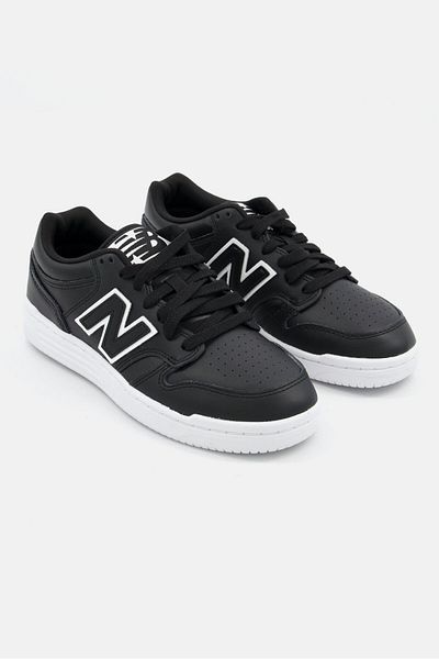 New Balance Men BB480LBT Standard Outdoor Shoes, Black/White