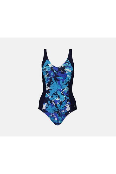 ARENA Women Equatorial Eye,Back Swimwear, Navy Combo