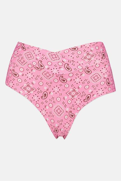aerie Women Allover Print Bikini Bottom, Multicolor