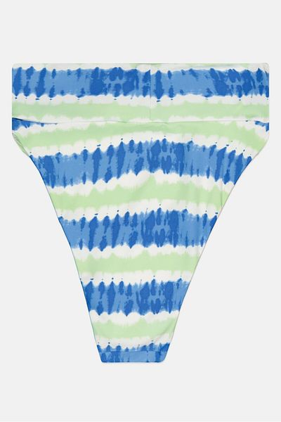 aerie Women Allover Print High Cut Bikini Bottom, Multicolor