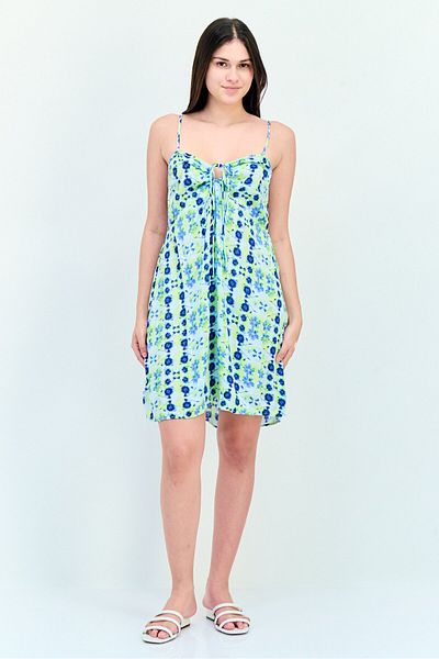 aerie Women Floral Print Mini Dress, Multicolor