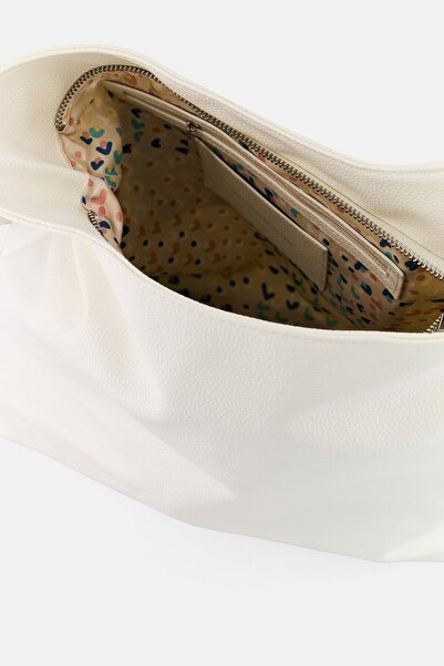 French Connection Women Hardware Logo Shoulder Bag, White