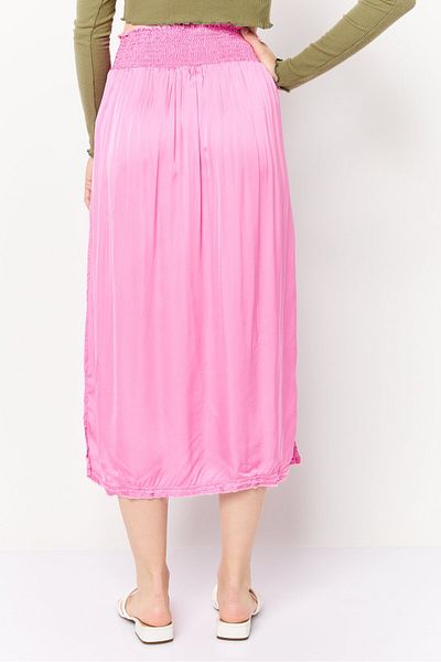 aerie Women Plain Casual Midi Skirts, Pink
