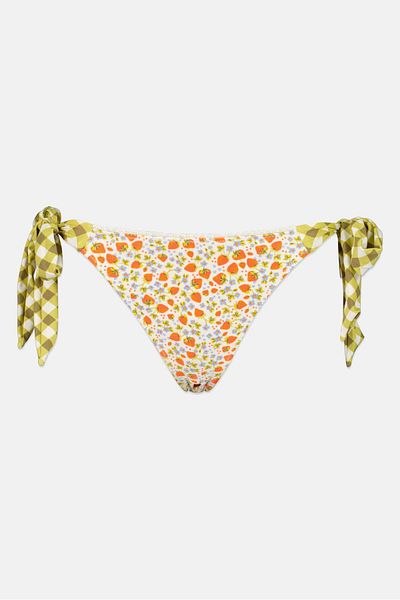 aerie Women Printed Bikini Bottom, Multicolor