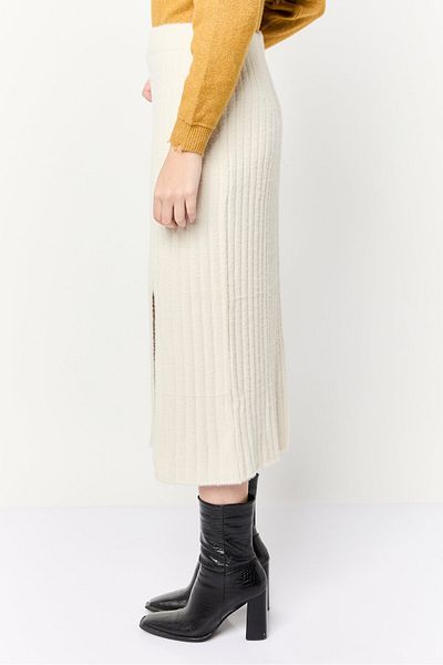 aerie Women Textured Midi Skirt, Beige