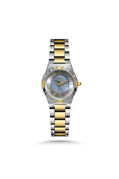 catera Women's Steel Watch in Silver and Gold with Gray Dial