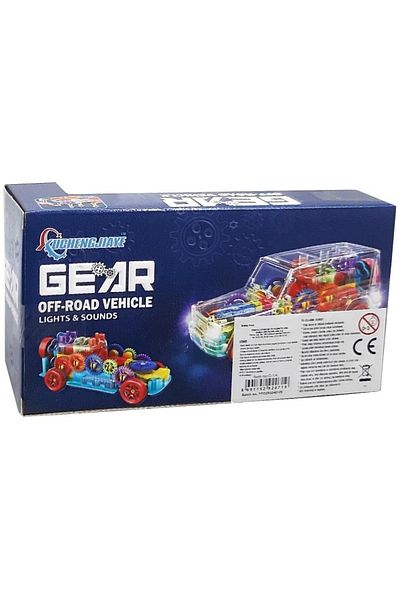 TRUST STORE Transparent Off Road Car with Sound and Light 20 cm
