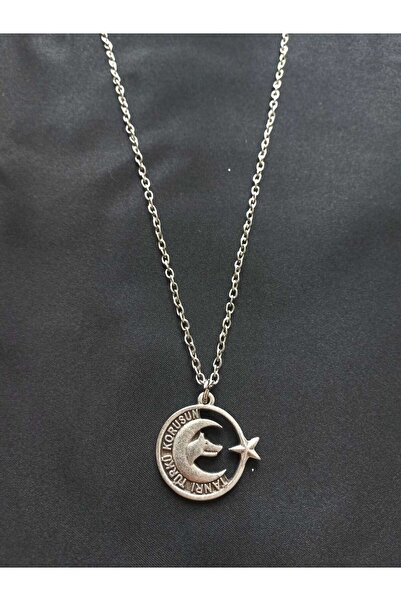 ötüken Tanrı Türk'ü Korusun Yazılı Göktürk Kolye