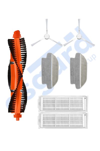 Asgard Grup Vi̇omi̇ Mop Pro, 3C, 3C Plus Compatible 1 Main Brush 2 Side Brushes 2 Filters 2 Mops