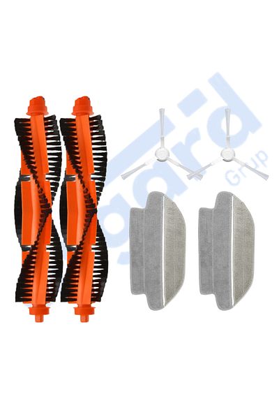 Asgard Grup Vi̇omi̇ Mop Pro, 3C, 3C Plus Compatible 2 Main Brushes 2 Side Brushes 2 Mops