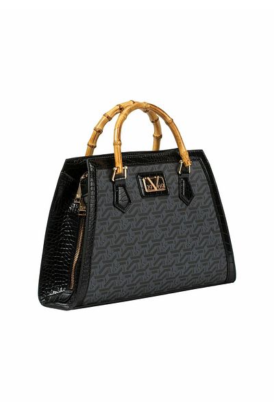 VERSACE 19V69 AKIKO AOP - Handbag - black