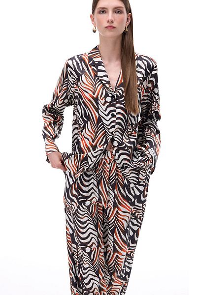 Perspective Suadade Regular Fit Fake Sleeve Men's Collar Multicolor Women's Shirt