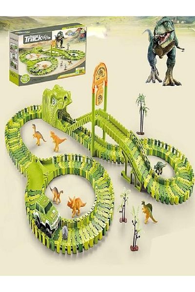 rexa Dinosaur Toy for Kids with Felxible Dinosaur Track, Best Gift for Boys and Girls