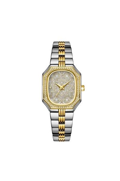 catera Caterra Women's Watch with Arabic Motifs in Silver and Gold with Grey Dial