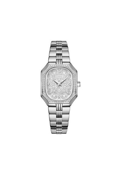 catera Caterra Women's Watch with Arabic Motifs in Silver and White Dial