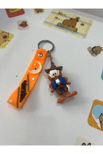 demirosa Garfi̇eld Silicone Keychain & Bag Accessory