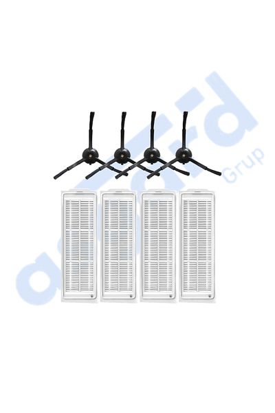Asgard Grup Xiaomi Mop 2 Pro (Mjst1Shw) -Mop 2 Lite Compatible 4 Side Brushes 4 Filters