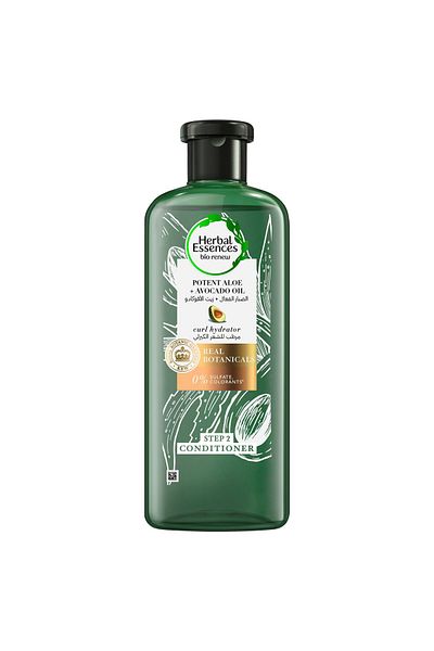 Herbal Essences Sulfate-Free Potent Aloe + Avocado Oil Hair Conditioner For Curl Hydration and Moist